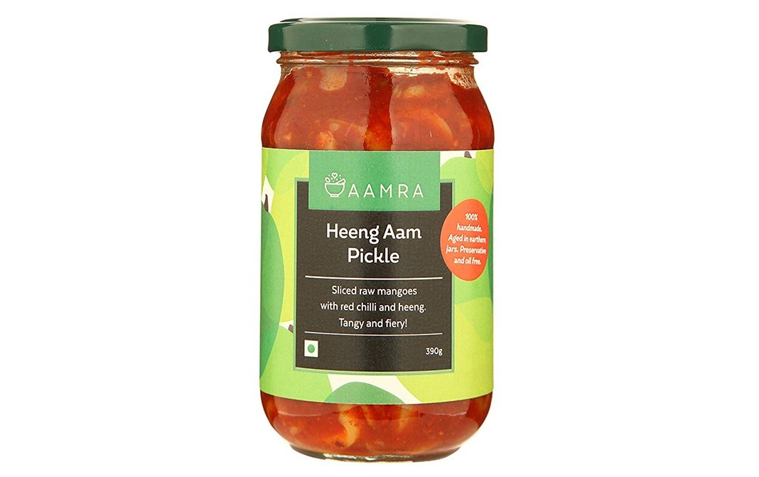 Aamra Heeng Aam Pickle    Glass Jar  390 grams